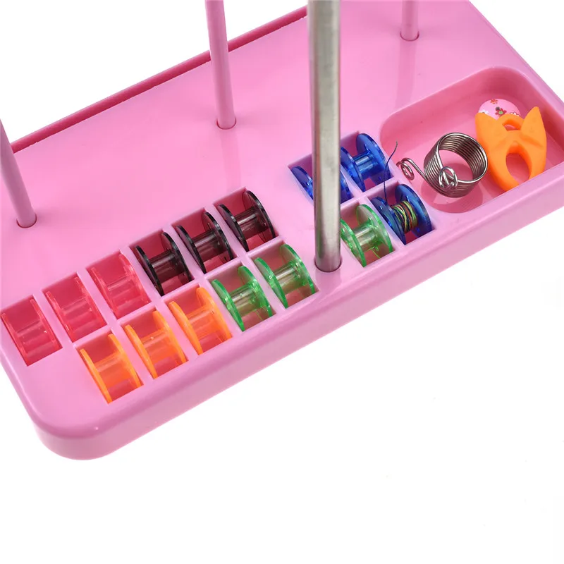 Embroidery Thread Stand 3 Spools Stand Holder Multifunction Thread Quilting Rack Sew Home Sewing Wire Frame Product Organizer (5)
