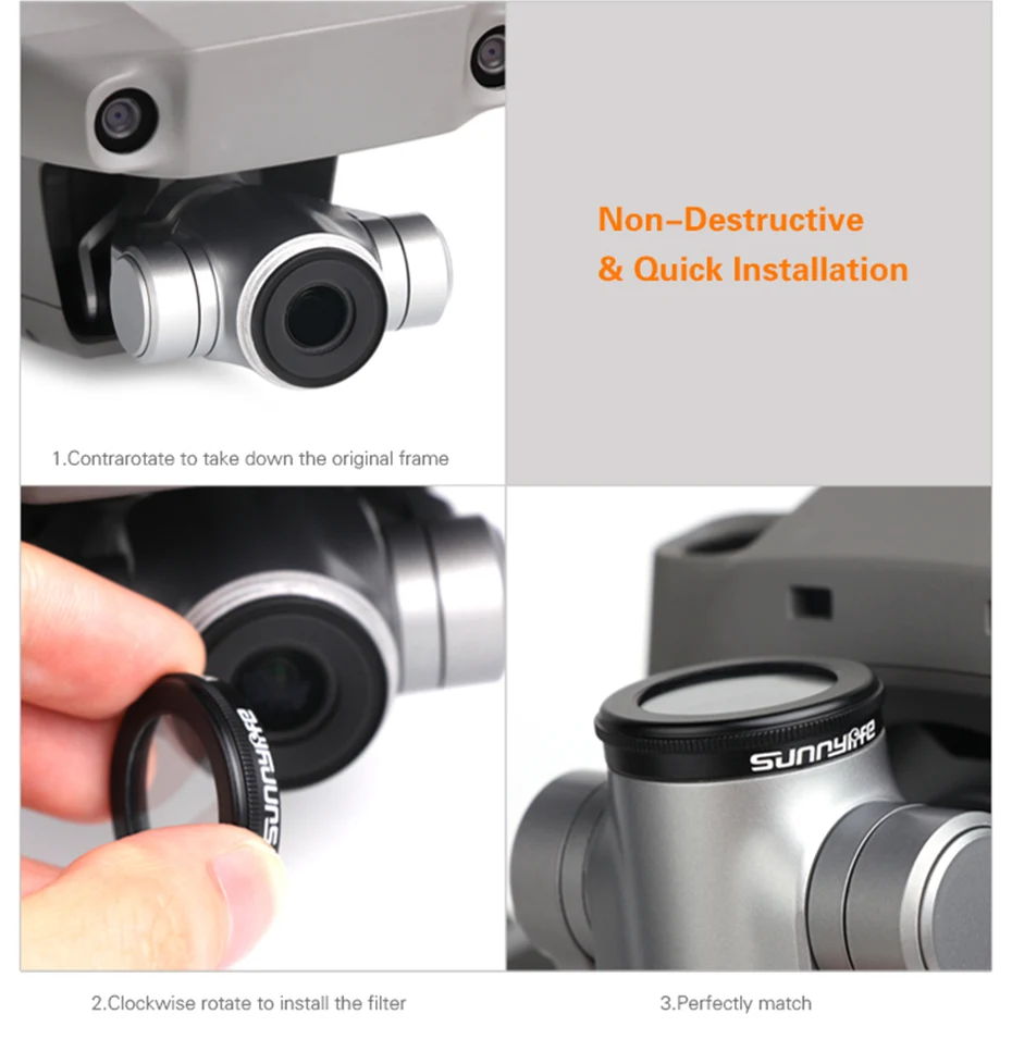 Для Mavic 2 Zoom фильтр для дрона нейтральной плотности ND Фильтры объектива камеры для DJI Mavic 2 Zoom CPL Polar UV защитный фильтр Аксессуар