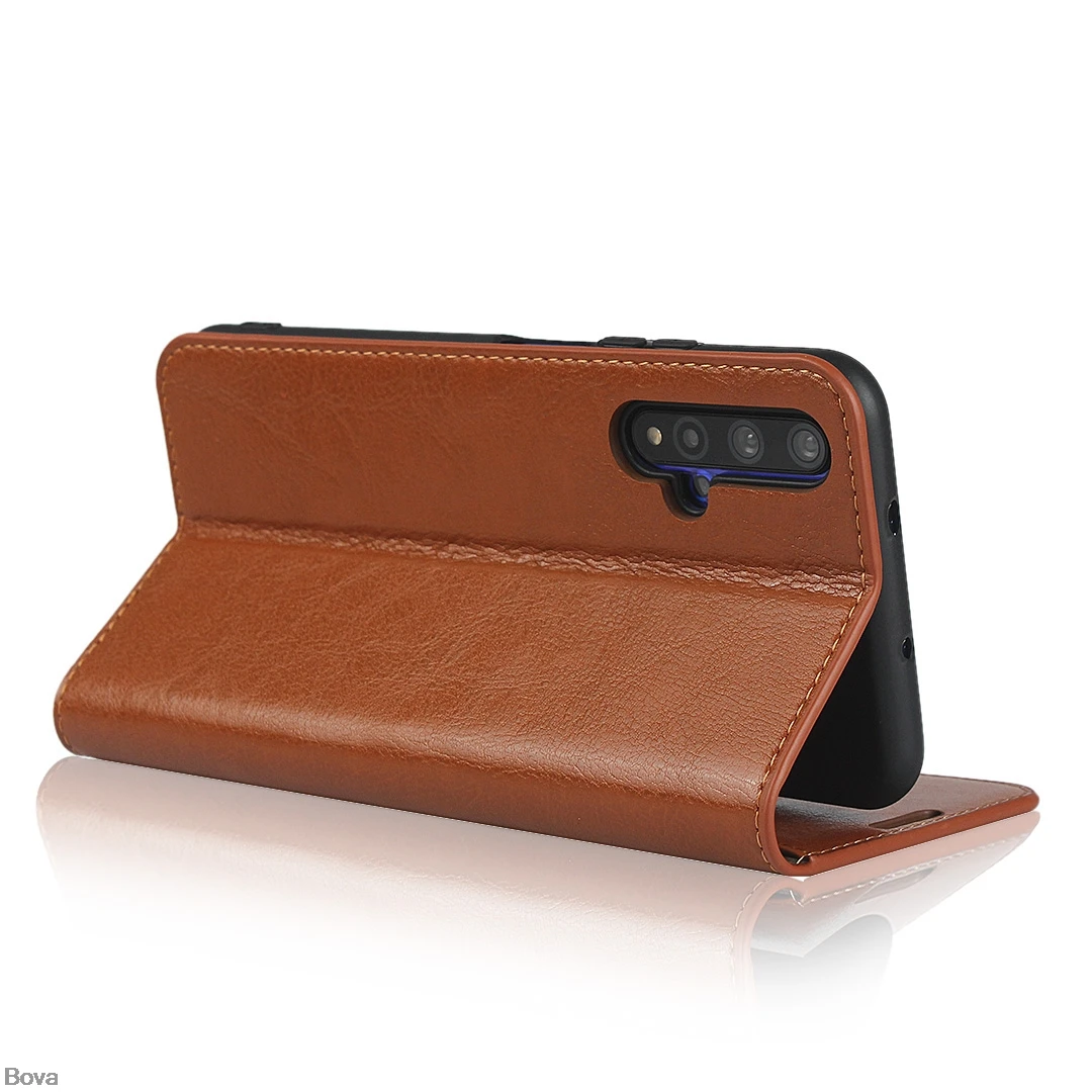 Premium Leather Case for Huawei Honor 20 Pro Honor20 Case Honor 20 flip case card holder cowhide holster Coque Fundas