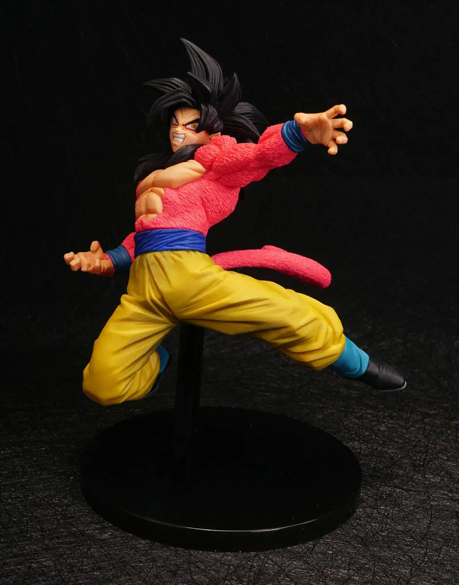 Аниме Dragon Ball Z Сон Гоку Супер Saiyan 4 боевой формы красные волосы фигурка DBZ ChocolatePVC Коллекция Модель 20 см