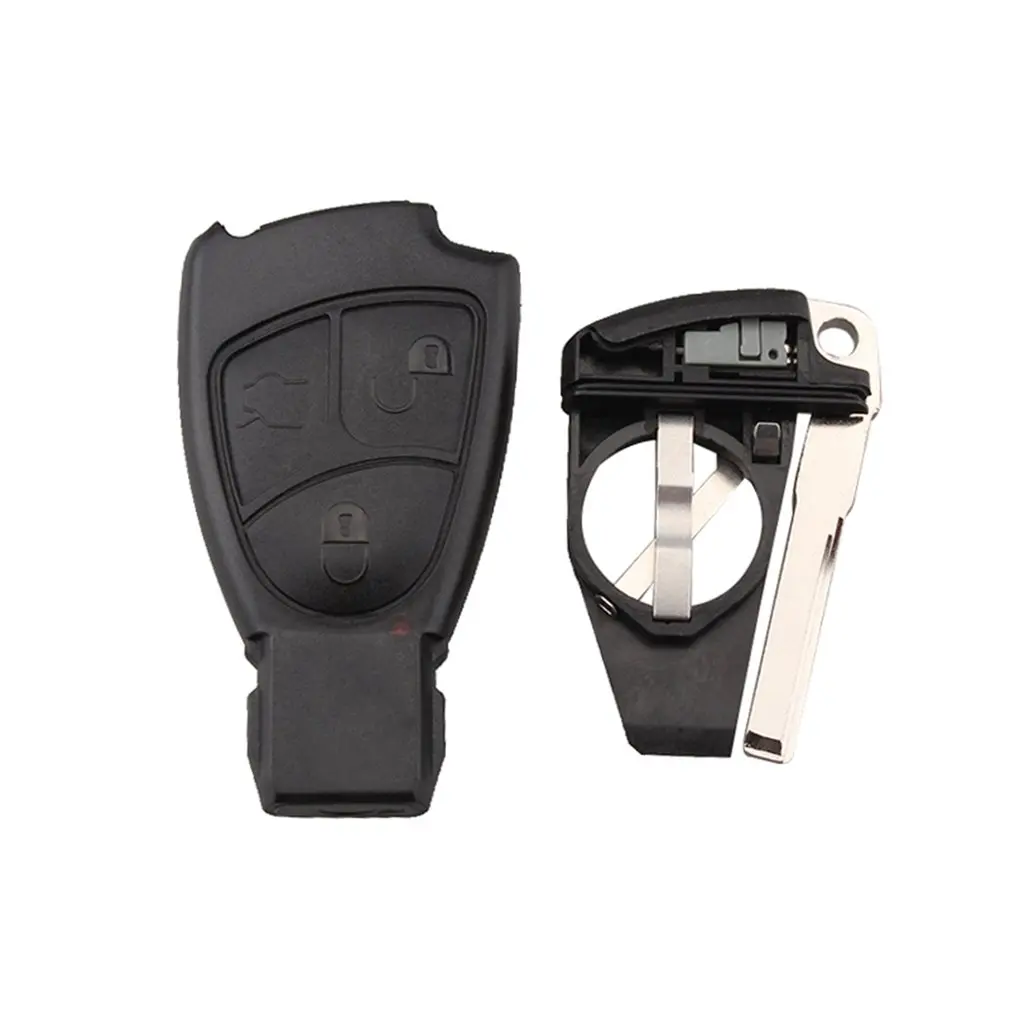 

Portable Remote Key With Chip 3 Buttons For Mercedes Benz 433.92MHz Car Key With Blade