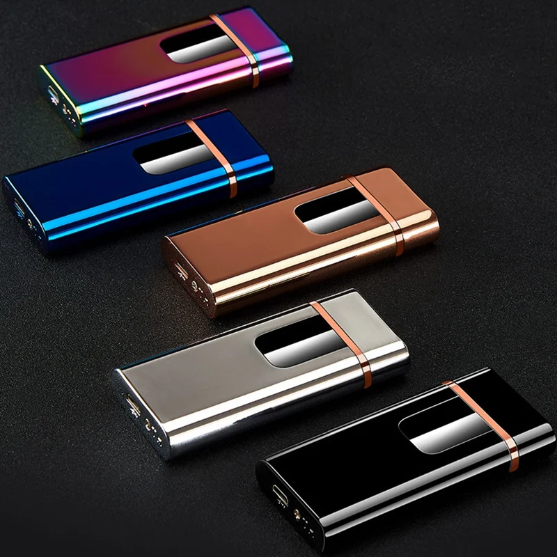 

Plasma Cigarette Lighter Usb Double Arc Electric Cigarette Lighter Windproof Press Controls
