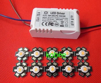 

3W full spectrum 400nm~850nm led grow lights with 6-10x3W led driver for plant