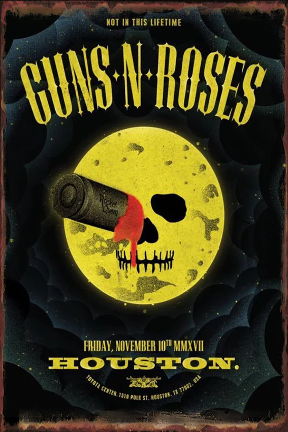 Vintage Home Decor " Guns n roses" Vintage Metal Tin Signs Retro Plaque Poster Pub Bakery Wall