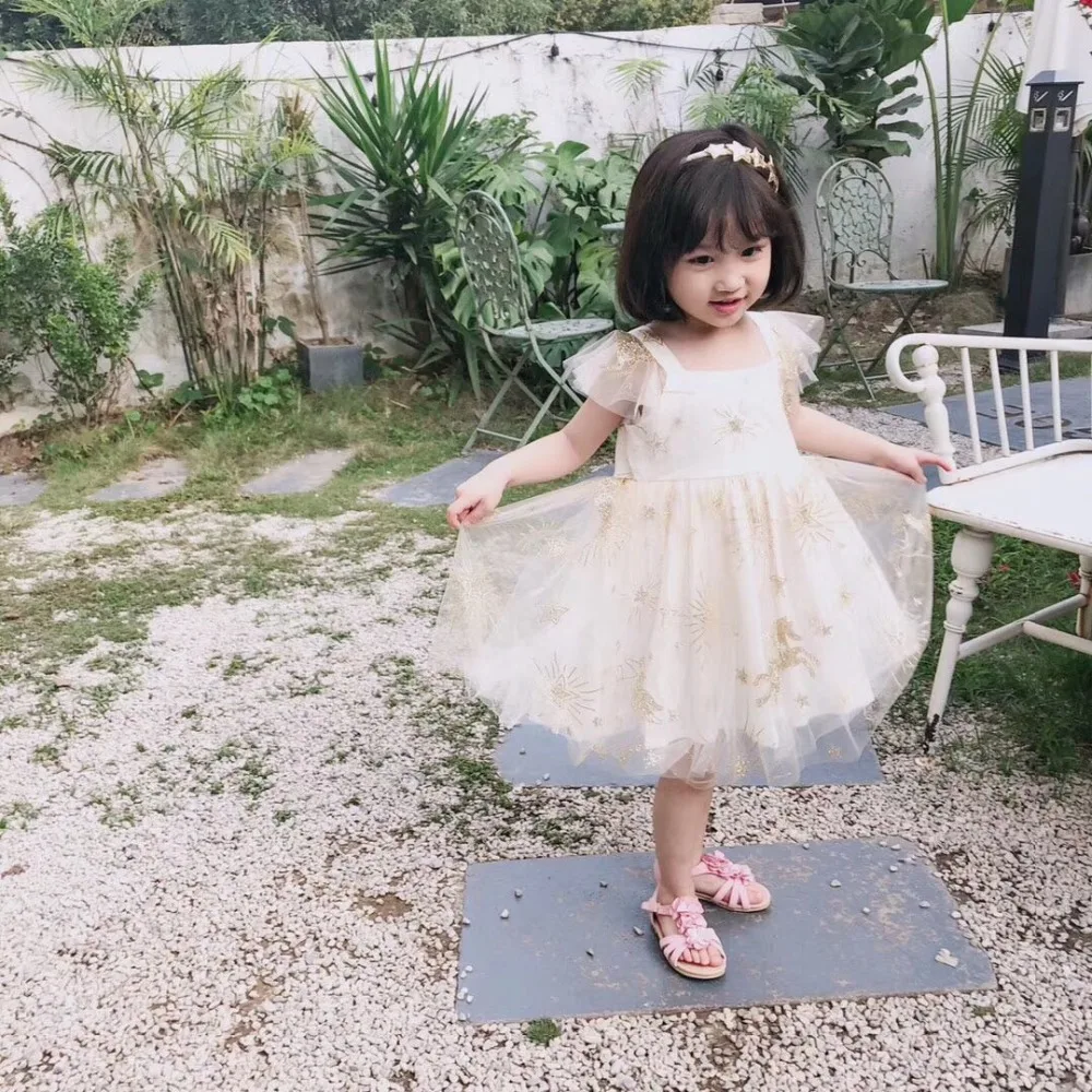 

Girl's Princess beautiful party lace dress