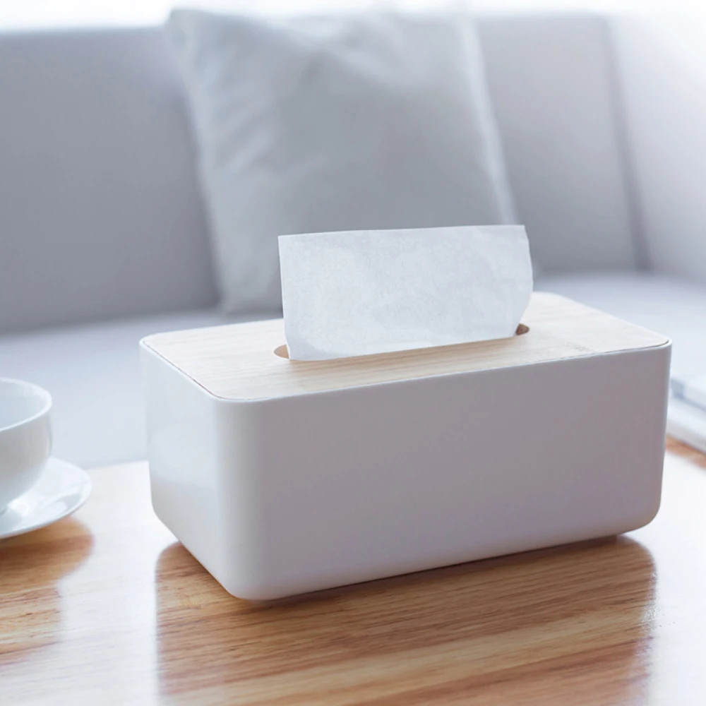 Простая модная домашняя кухонная коробка для хранения салфеток, деревянная коробка для салфеток, съемный контейнер, органайзер, бумажная коробка для салфеток в рулоне