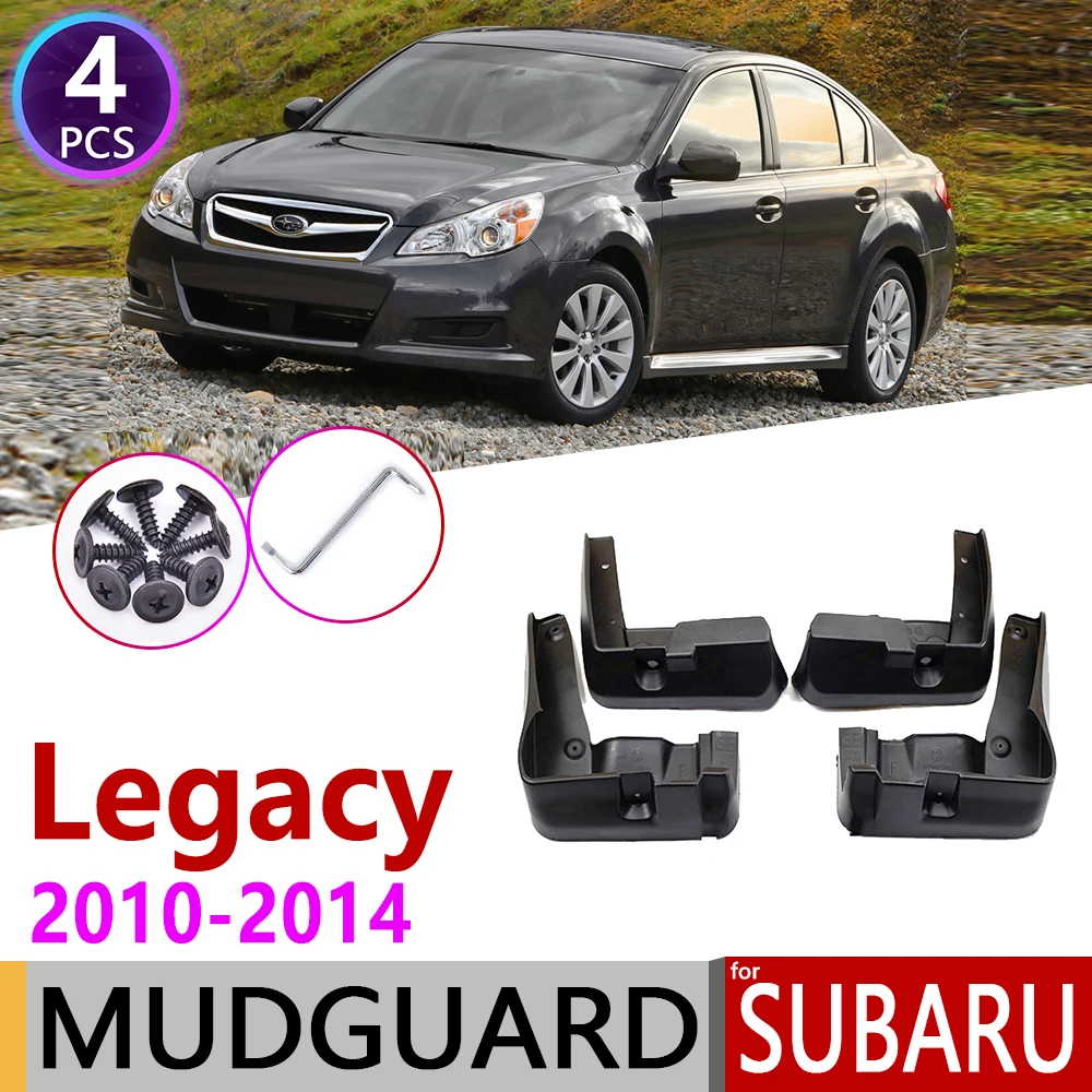 Car Mudflap for Subaru Legacy Sedan 2010 2011 2012 2013 Fender Mud Guard Flap Splash Flaps Mudguards Accessories 5th 5 Gen