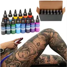 14 цветов чернила для перманентного татуажа Набор 30 мл/бутылка чернила макияж набор красота 1 унций