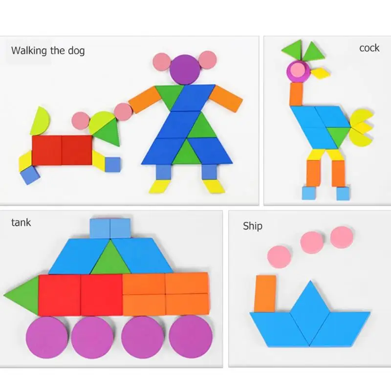 Деревянная настольная игра-головоломка комплект Детские Образовательные товары Обучающие Развивающие игрушки для детей, деревянные материалы montessori раннего образования