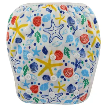

Ohbabyka Reusable Swim Diaper Eco-Friendly Baby Shower Gifts Adjustable Baby Diapers for Swimming Lesson Waterproof Nappy 0-3 Y