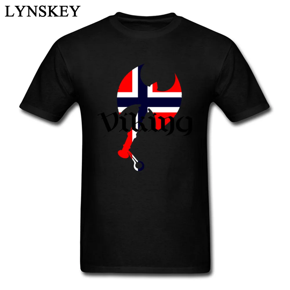 Male Cheap Casual Tops Shirt Funny Crew Neck Summer/Autumn 100% Cotton T Shirt Summer Short Sleeve Tee Shirts Top Quality Norwegian norse norge norway flag axe black