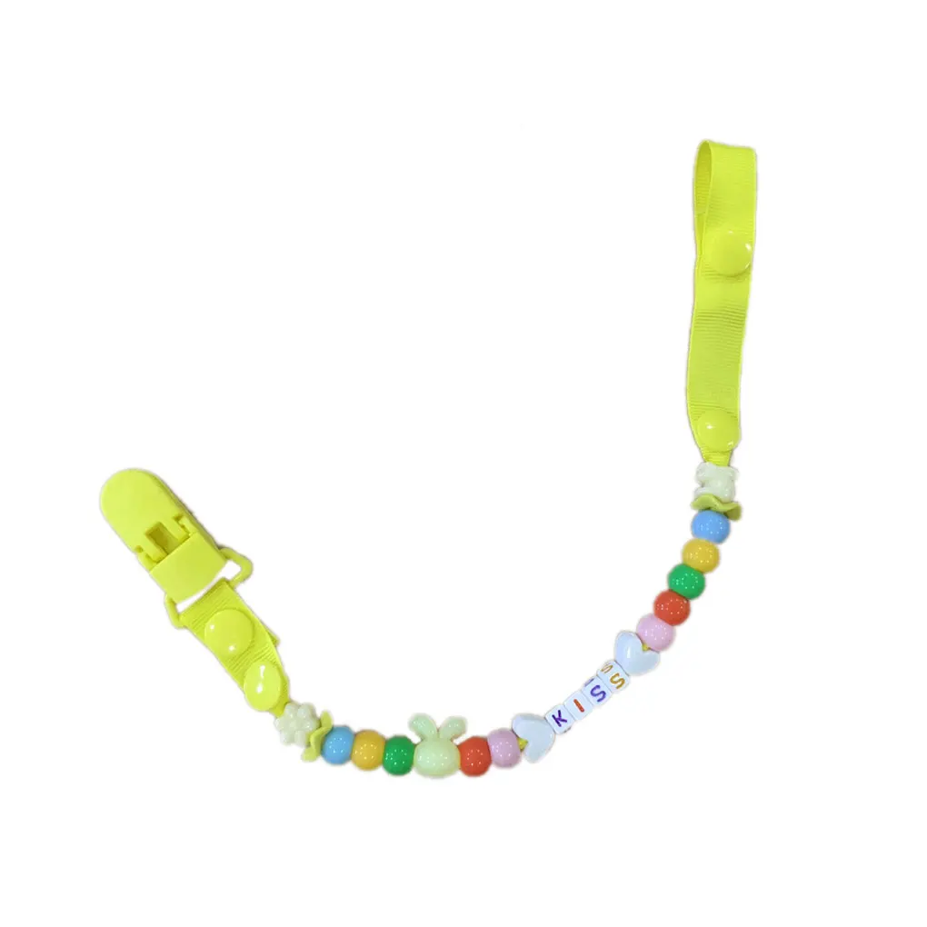 5 цветов Новый клипсы для соски цепи прорезывания зубов кольцо жевательный OPM Материал манекен ремень держатель BPA бесплатно