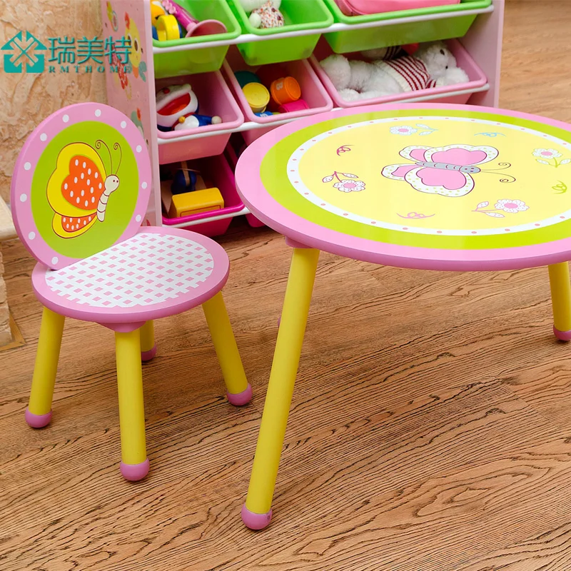 

The new children's cartoon nursery baby chairs desk study tables and chairs ensemble Writing desks and chairs