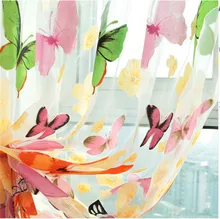 Window Screening Curtains Butterfly Yarn Modern Curtain for Living Room Bedroom Window Door Decorative Blinds Custom Made M01