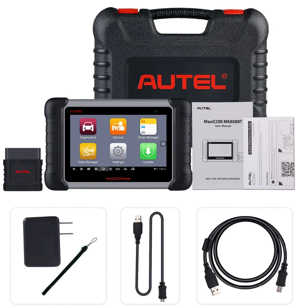 Autel MaxiCOM MK808BT OBD2 сканер Автомобильный сканер диагностический инструмент считыватель кодов Автомобильная диагностика функции EPB IMMO DPF SAS TMPS