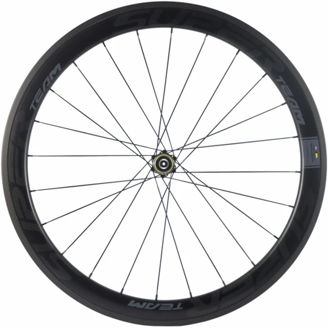 SUPERTEAM ruedas de carbono Clincher de 50mm para bicicleta de