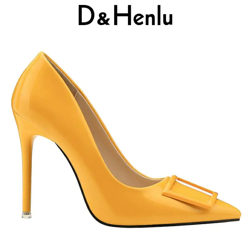 D&Henlu Shoes Pumps Women Shoe Summer Heel Woman High Heel Sexy Pointed Toe Shoes White Heels Square Buckle Zapatos Tacon Mujer цена D&Henlu Shoes Pumps Women Shoe Summer Heel Woman High Heel Sexy Pointed Toe Shoes White Heels Square Buckle Zapatos Tacon Mujer цены онлайн