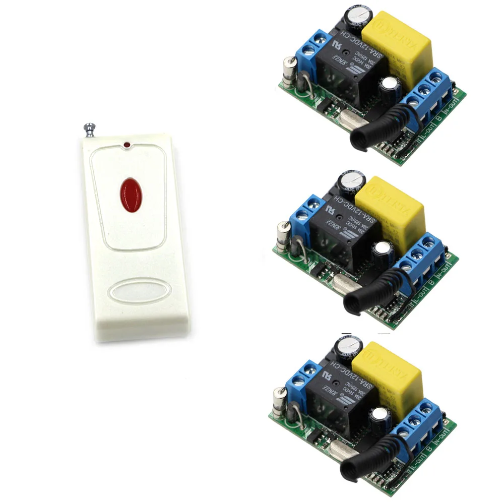 AC 220V Wireless Remote Control Light Switches Radio Light Switch 1CH