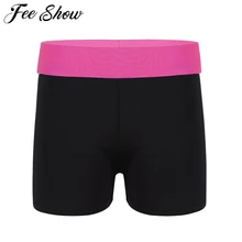 Гимнастика эластичный Спортивные шорты для девушки, дети, ребенок девочка Плотные брюки эластичная стрейчевая шорты; комплекты для девочек; повседневная одежда; костюмы