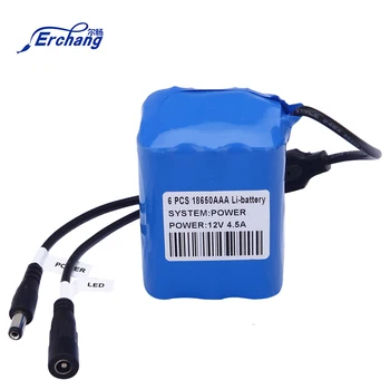 

Erchang Original Professional Lithium Battery 4500mAh Pack for Fish Finder Underwater Fishing Video Camera 12V 4.5A