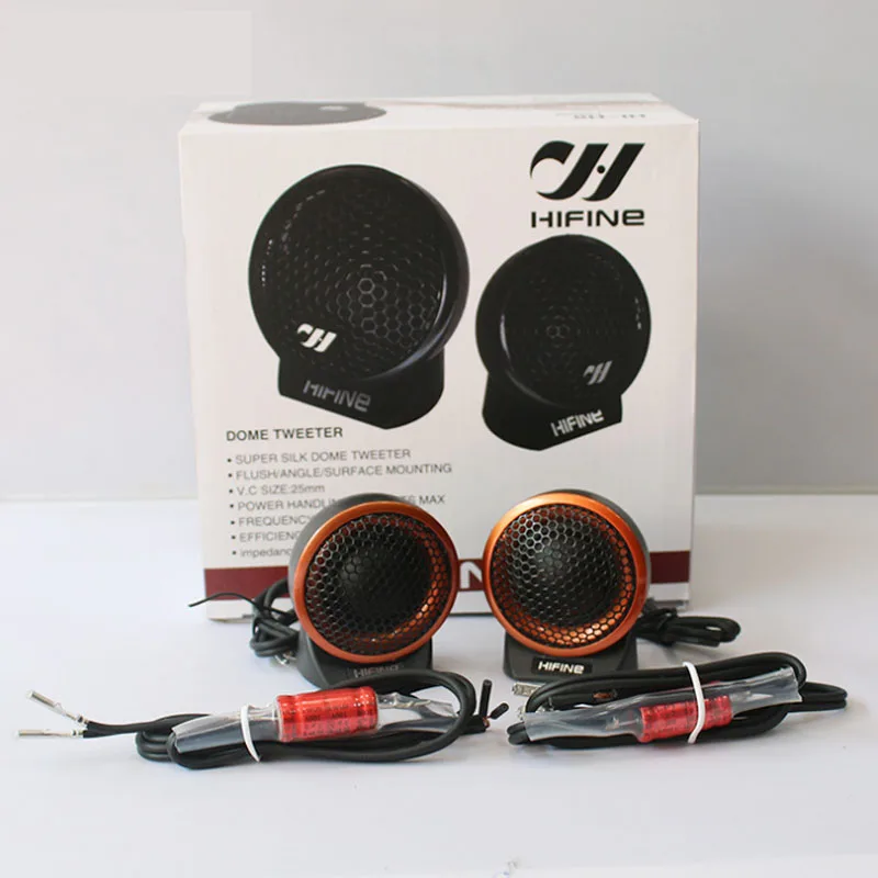 

High Quality Car Speaker Dome Tweeter With Capacitor Great Sound Quality Vehicle Auto Music Stereo Modified Loud Speakers