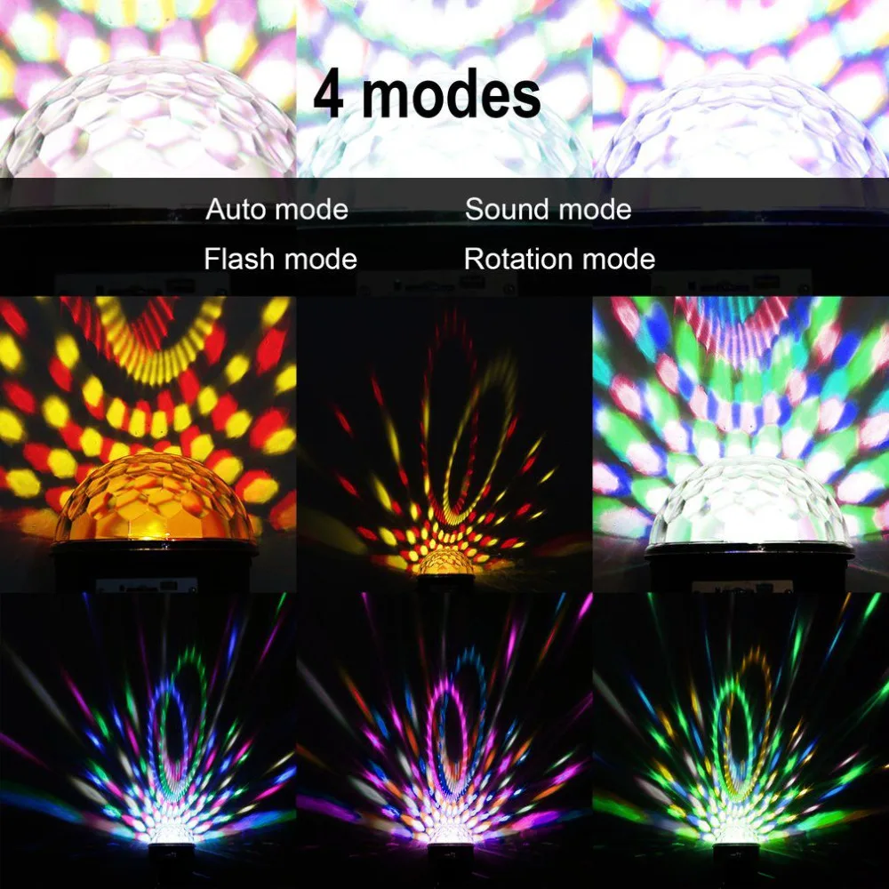Регулируемый MP3 светодиодный магический хрустальный шар света Динамические liquid sky Анимированные Перемещение звезды сцены для Паб КТВ