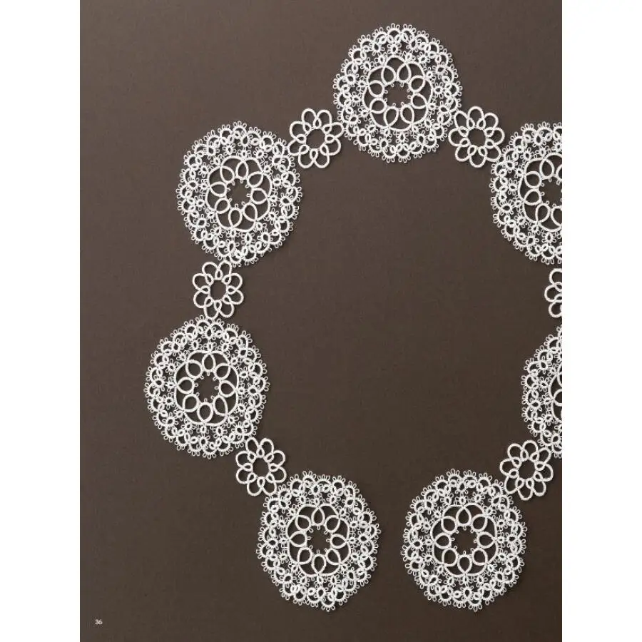 Tatting Rendas Tricô Padrões Curso Livro Tutorial 12 patterns book