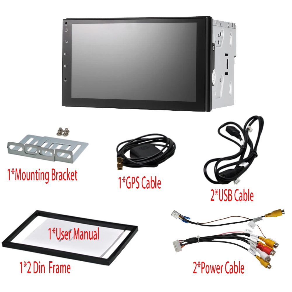 NEW android dab auto radio  2 din GPS car stereo multimedia center with navigator bluetooth 1024*600 Automagnitol free shipping