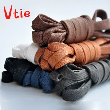 

90cm/35" Colorful Flat Waxed Shoelaces Cotton Shoe Laces Unisex Shoestrings Cord Long Shoe Lace