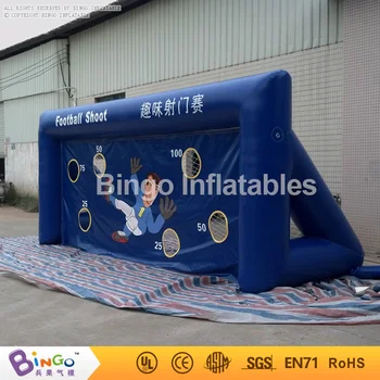 

6*3.5M PVC inflatable Blue football shooting gate inflatable football target for playground with blower BG-G0017 sport toy