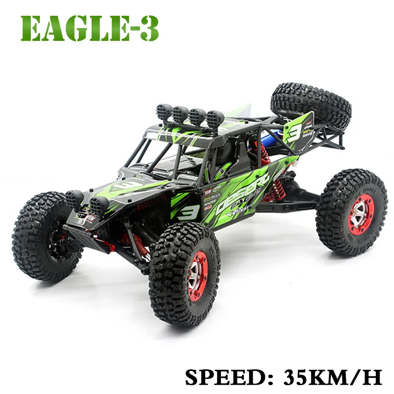 Feiyue FY03 Eagle-3 1/12 2,4G 4WD пустынный внедорожник RC автомобиль лучший подарок для детей мальчик игрушки с пенопластом коробка - Цвет: 35km-green