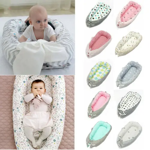  Removable Baby Nest Bed Sleeper Cotton Soft Babynest Crib Travel Bed Newborn Cot Send in Random Col