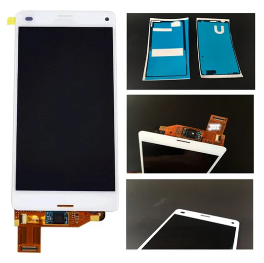 

White LCD Display For Sony Xperia Z3 Mini Compact D5803 D5833 Touch screen with digitizer + Adhesive Tape + Tools ,Free shipping