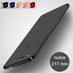 Жесткий PC Обложка для nubia Z17 мини флип чехол zte Z17mini задняя крышка 5,2 дюймов Матовая Телефон чехлы Чехлы Однотонная одежда золотистый и черный