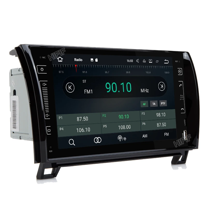 Clearance HIFIF 9" In-dash CAR Radio Player GPS Navigation Bluetooth HD Touchscreen TV RDS Radio For TOYOTA Sequoia/ TOYOTA Tundra + Map 1