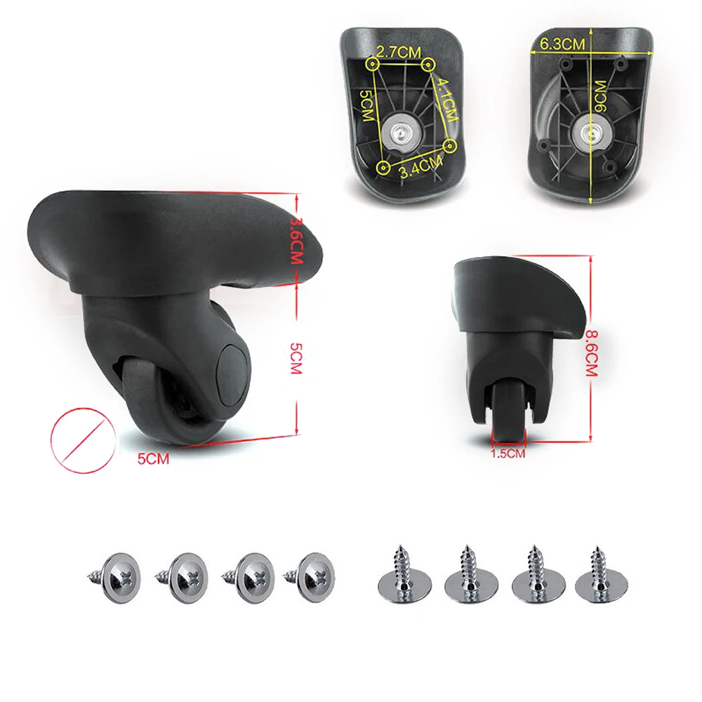 2PCS Replacement Wheel Accessories Repair Cosmetic Case Password Suitcase Pulley Universal W069 | Обустройство дома