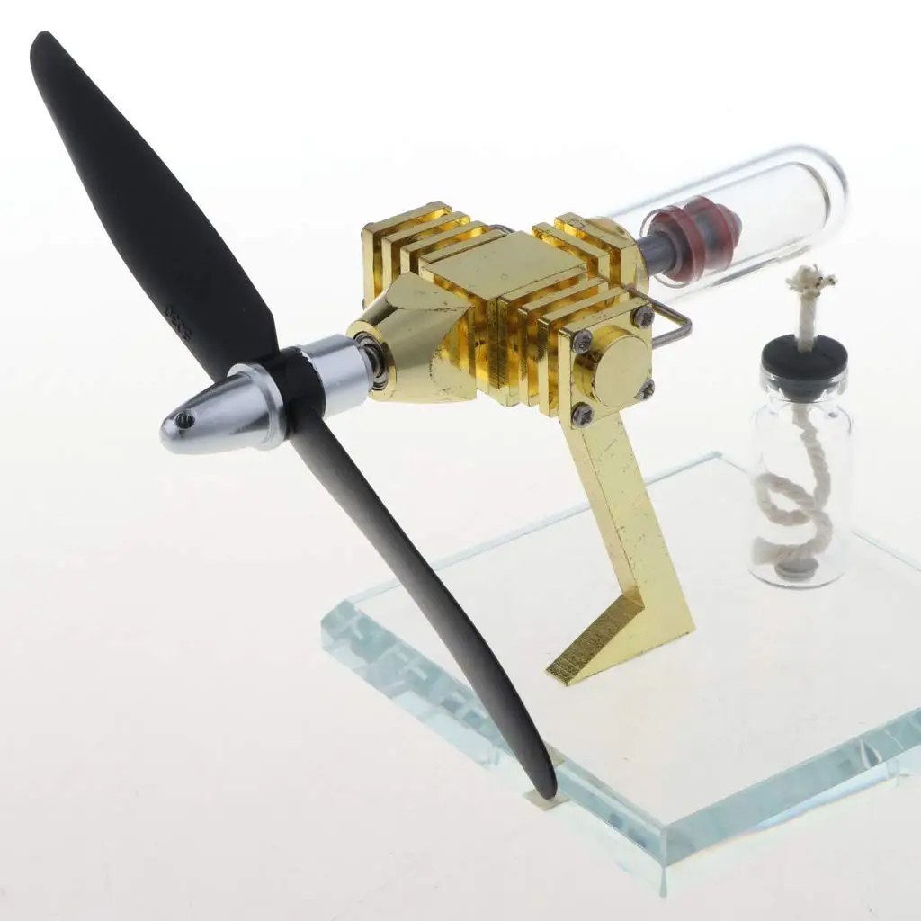 

Stirling Engine Hot Air Propeller Rotating Stirling Engine Motor Model Physical Model Toy Collection Creative Educational Toy