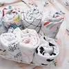 Bamboo Cotton Baby Blankets Newborn Flamingo Unicorn Patterns Muslin Swaddle Wrap Bebe Kids Infant Gauze Diapers Baby Bath Towel 2