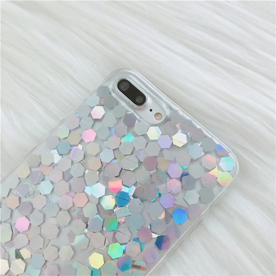 CHAOLIDA Wholesale Bling Paillettes TPU Cellphone Accessories for Iphone X 6 6s 6Plus 7 7Plus 8 8Plus Gliter Back Cover for Girl