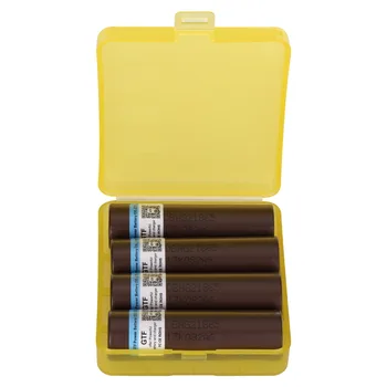 

4pcs 100% Original HG2 3.7V 18650 Battery 3000mah Rechargeable battery For electronic cigarette 30A discharge +18650 Battery Box