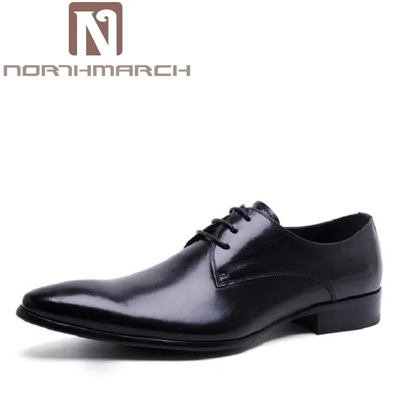 

NORTHMARCH New High Quality Genuine Leather Man Business Shoes Man Woven Breathable Gentle Man Shoes Brand Heren Schoenen