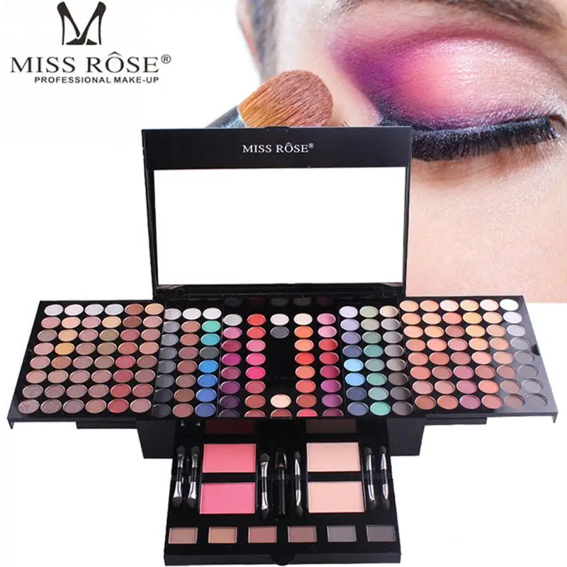 

180 Colors/Set Matte Eyeshadow Makeup Powder Blusher EyerBrow Waterproof Powder All In One Girlfriend Gift Birthday Gift