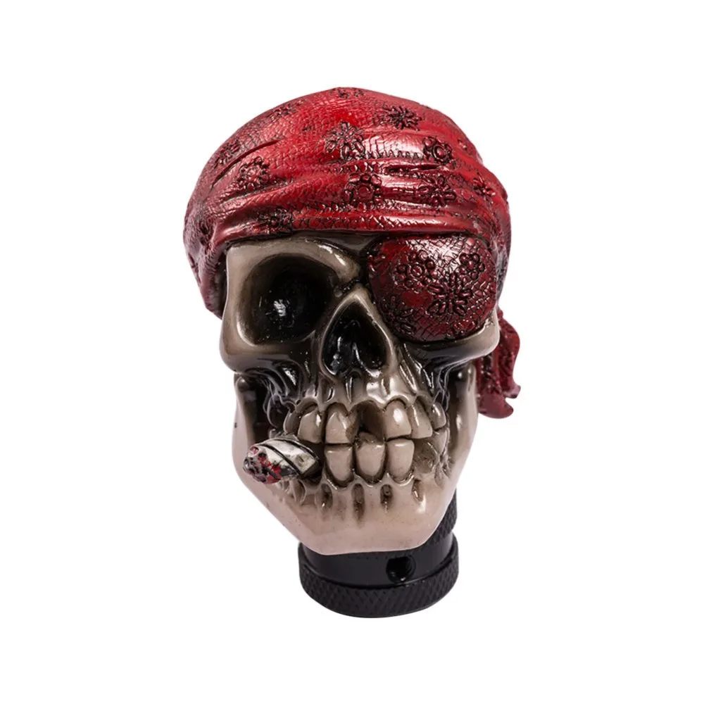 

Styling Gear Shift Knob Skeleton Handle Shifter Gear Head For Manual Automobile