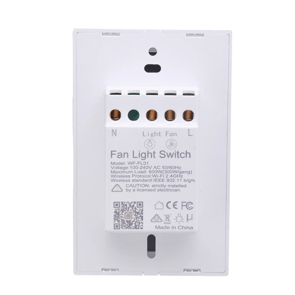 AC100-240V Smart Контроллер Wi Fi вентилятор Выключатель света Совместимость с Alexa Google дома Smart Life приложение