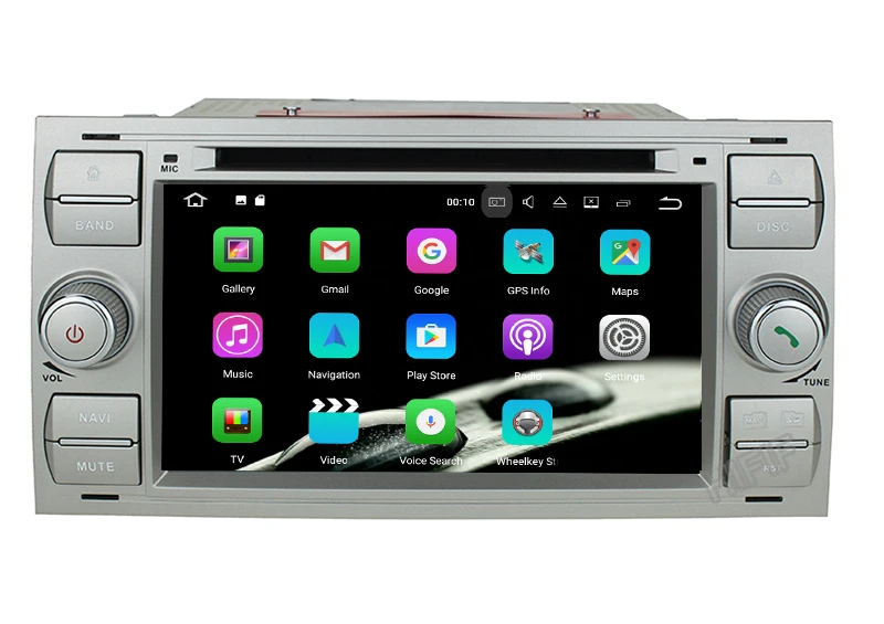 Excellent Android 8.0 Two Din 7 Inch Car DVD Player For Ford Focus Kuga Transit Bluetooth Radio RDS USB SD Steering wheel control Free Map 16