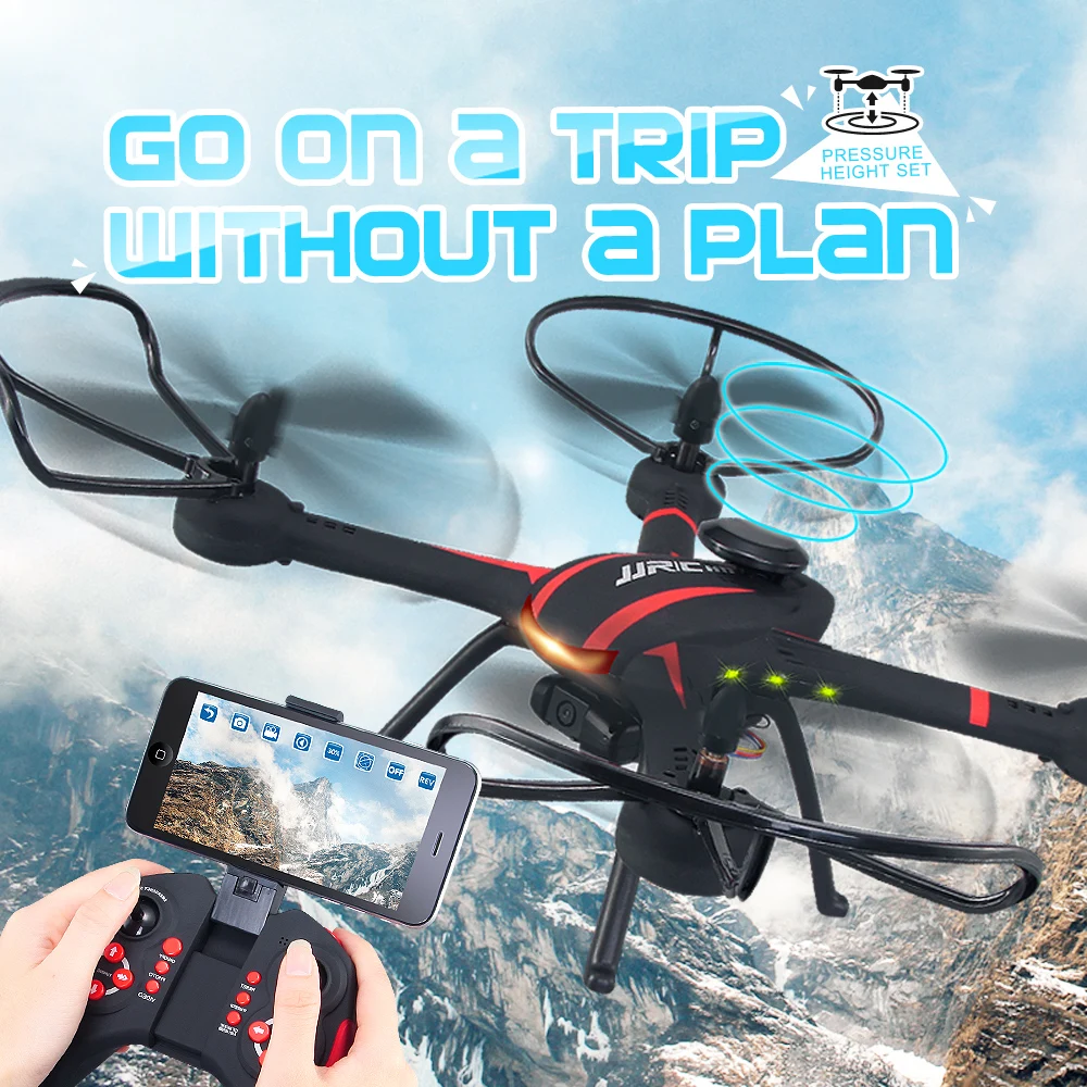 Buy Cheap JJRC Rubber Paint Fuselage Quadcopter FPV Drone with Camera HD Remotely Adjustable WIFI Dron Remote Control Toys RC Helicopter