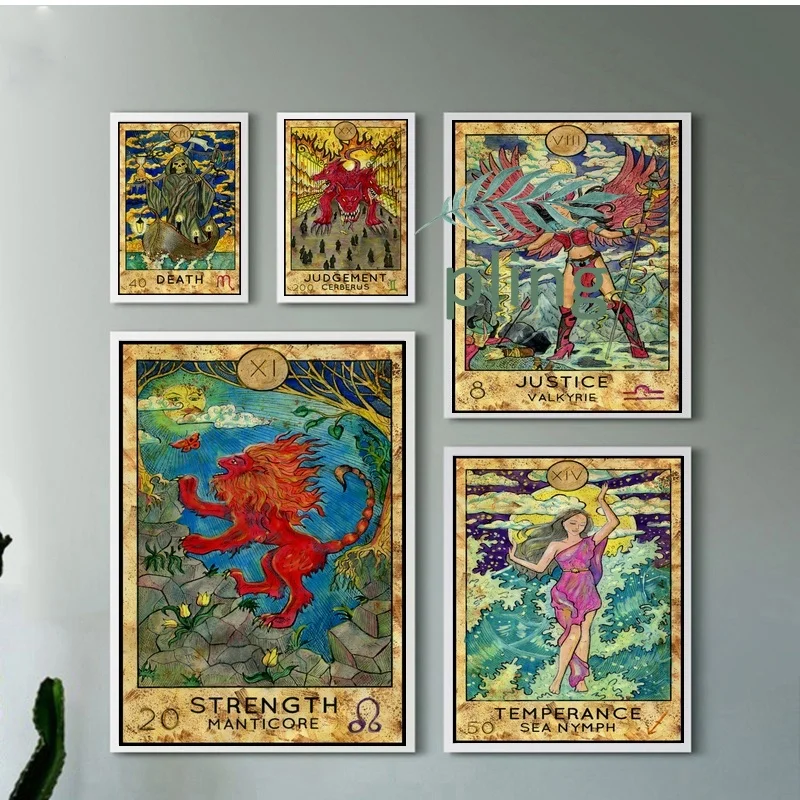 

handpainted tarot Art Canvas Painting Pictures for Living Room