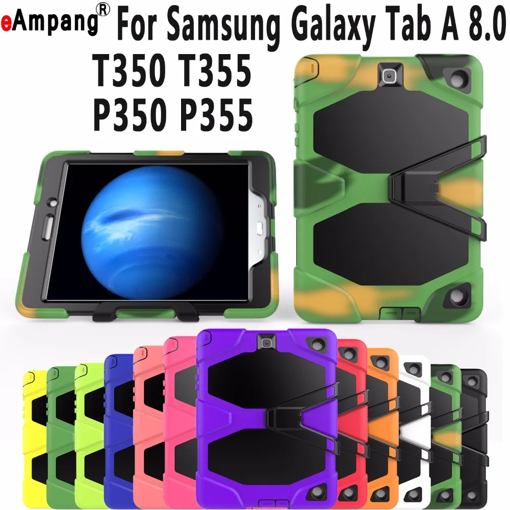

For Samsung Galaxy P350 Case Armor Kickstand Cover For Samsung Galaxy Tab A 8.0 Case T350 T355 P355 Case for Samsung Tab A 8.0