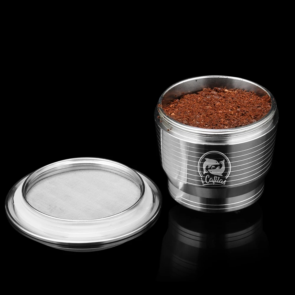 ICafilasNespresso из нержавеющей стали металлическая капсула совместимый с фильтром для