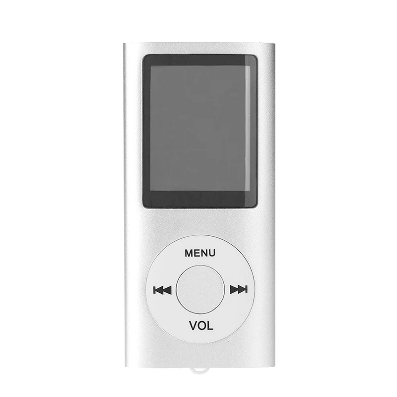 AAAE ЖК-экран дисплей музыкальный медиаплеер MP4 с поддержкой fm-радио голосовая запись TF карта - Цвет: Silver Gray